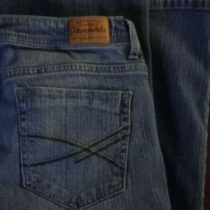 Aeropostale Women's Chelsea Curvy Bootcut Jeans Si